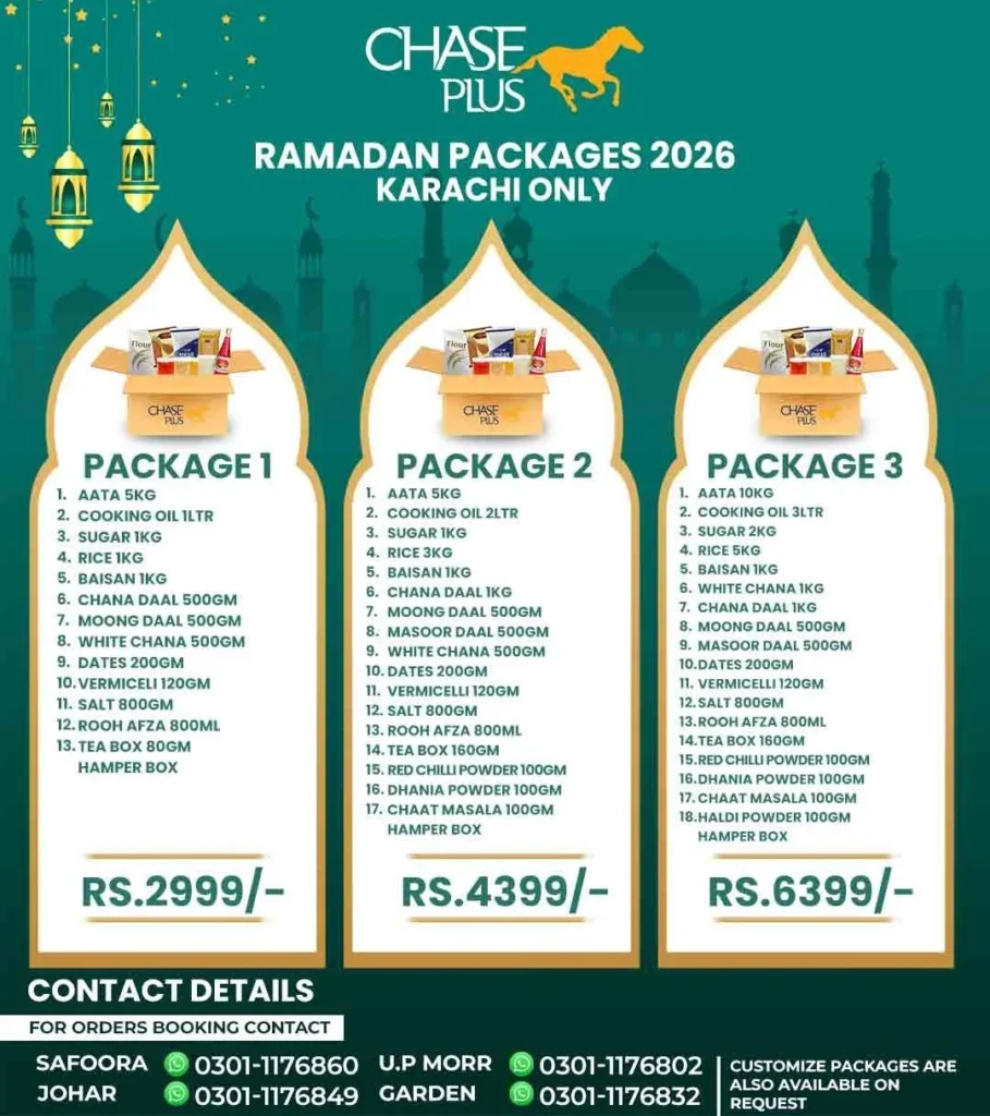 Chase Plus Ramzan Package 2026 Chase Plus Ramzan Package 2026 for Karachi